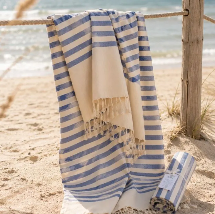 fouta bleu