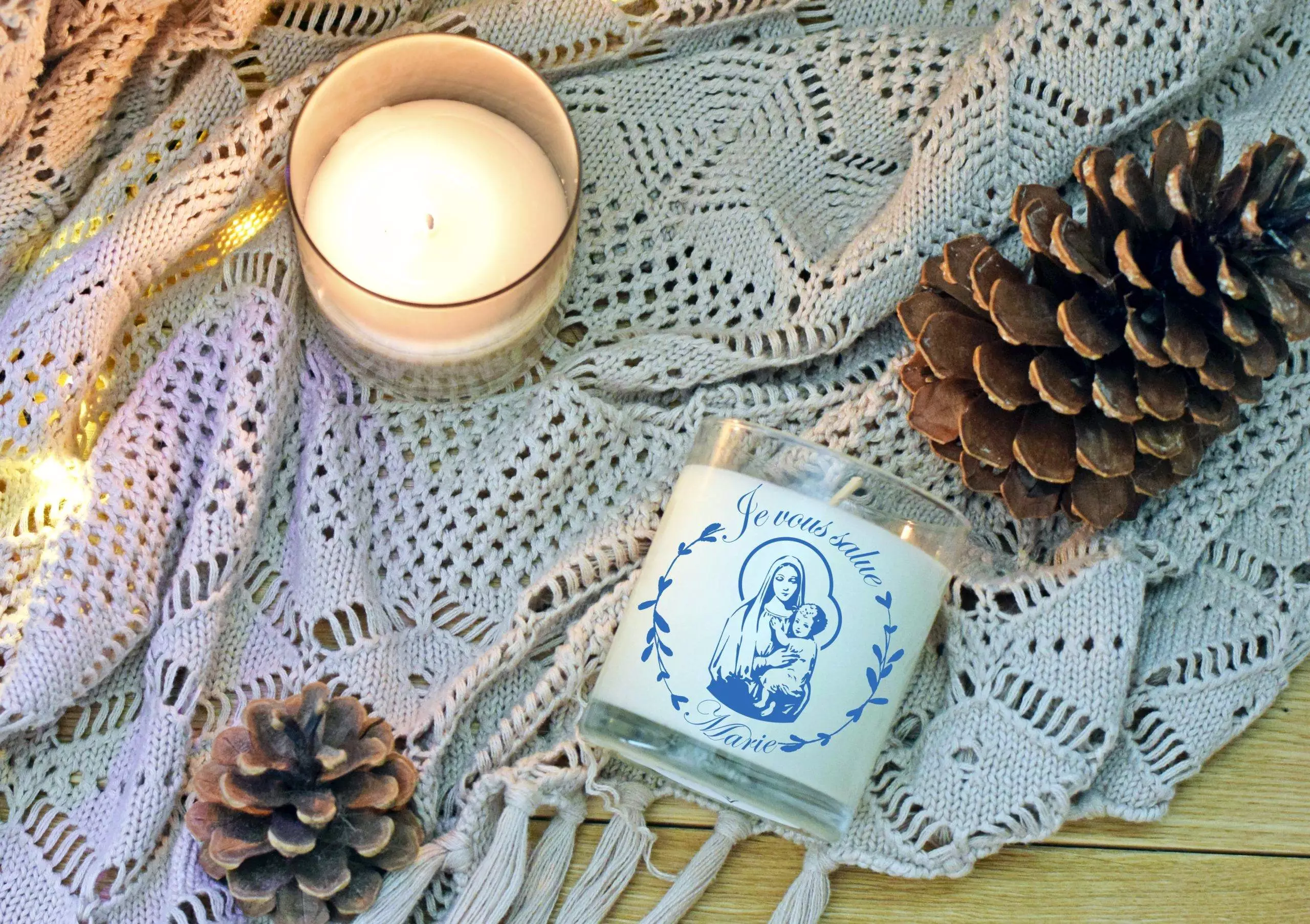 bougie Je vous salue Marie