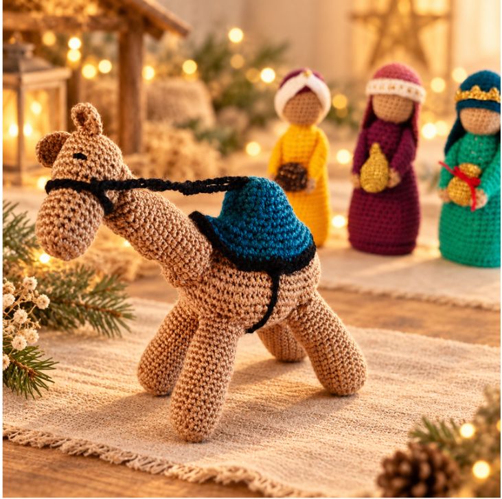 chameau en crochet de Jordanie