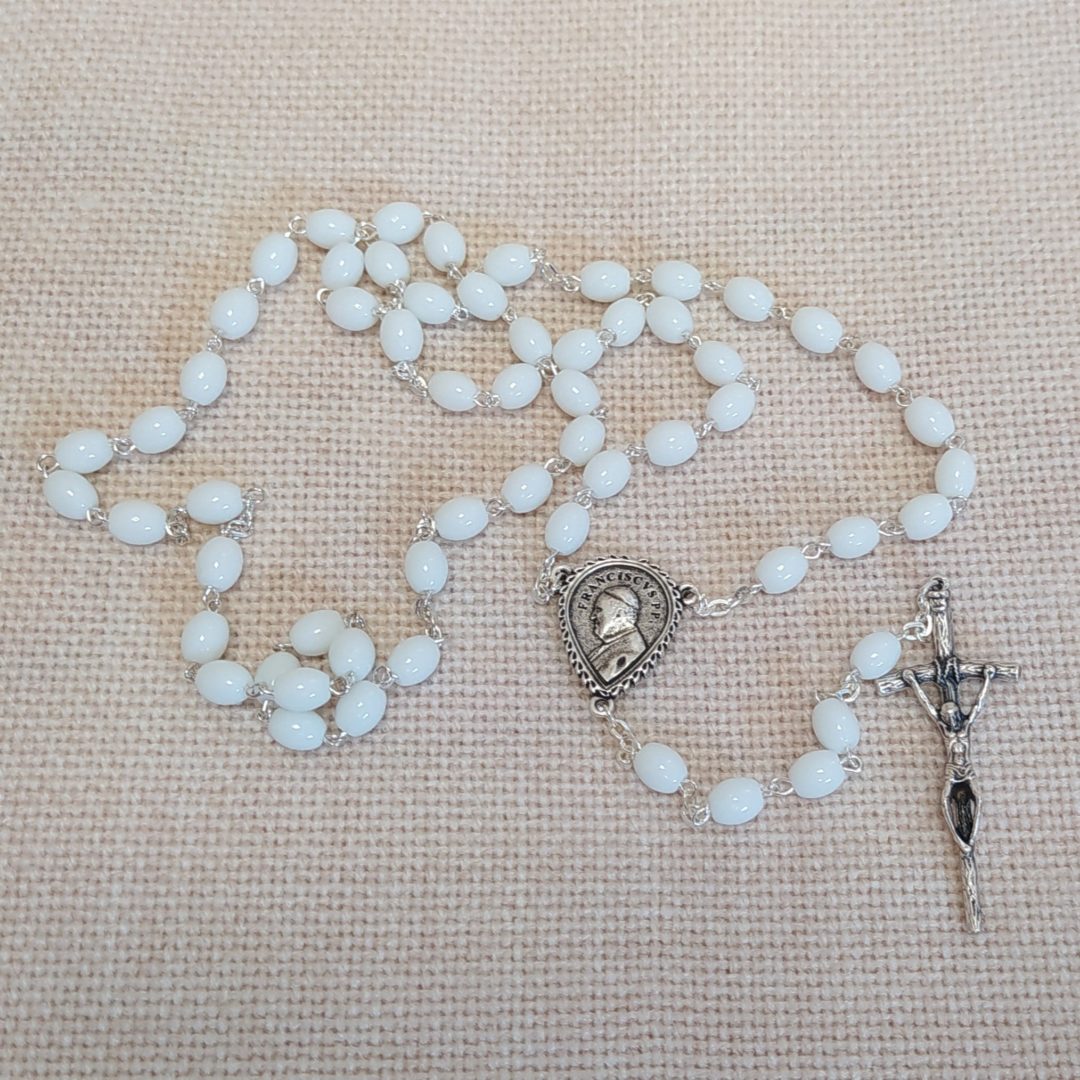 chapelet béni par le pape François