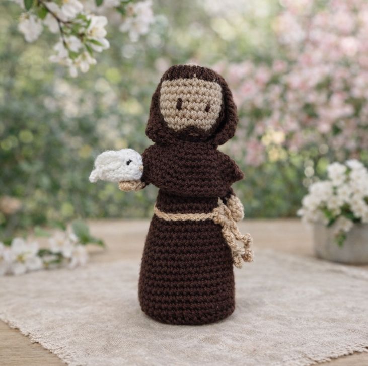 saint Francois d'Assise en crochet