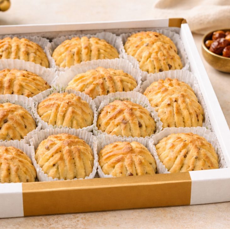 Maamouls aux pistaches et aux noix