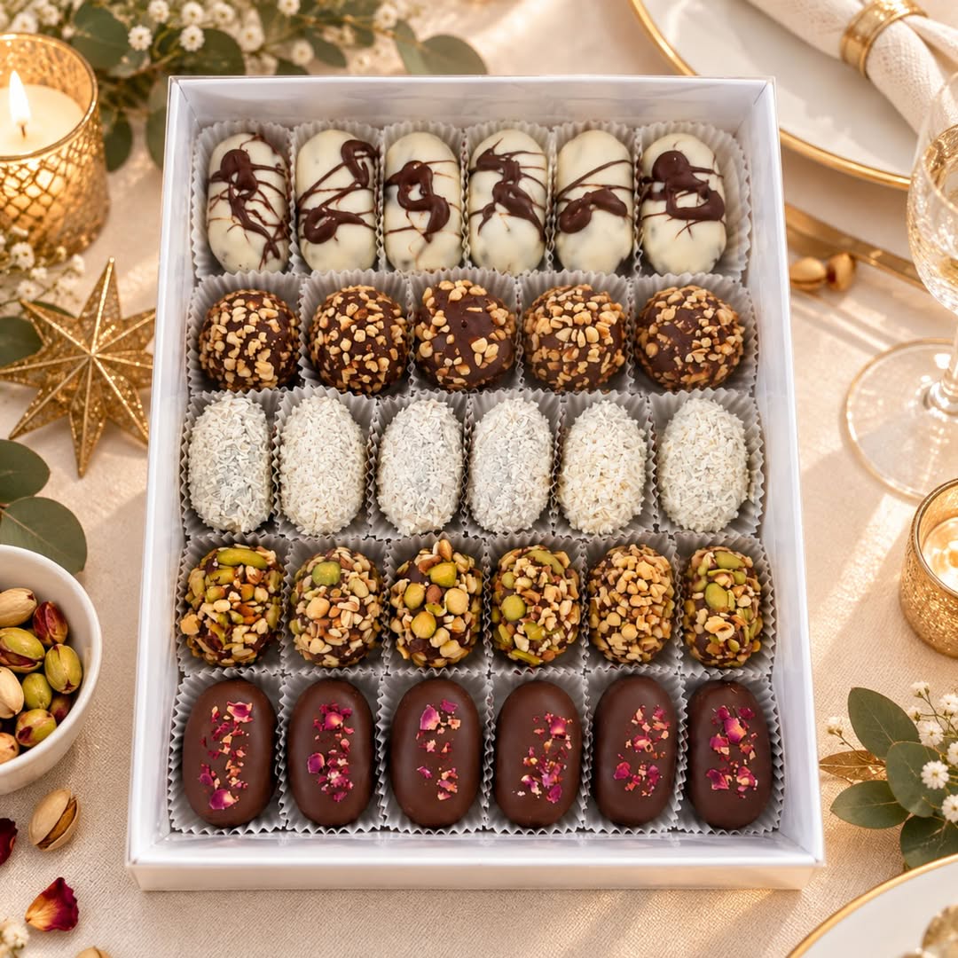 dattes chocolatées de Damas