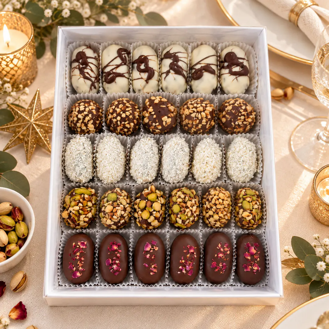 dattes chocolatées de Damas
