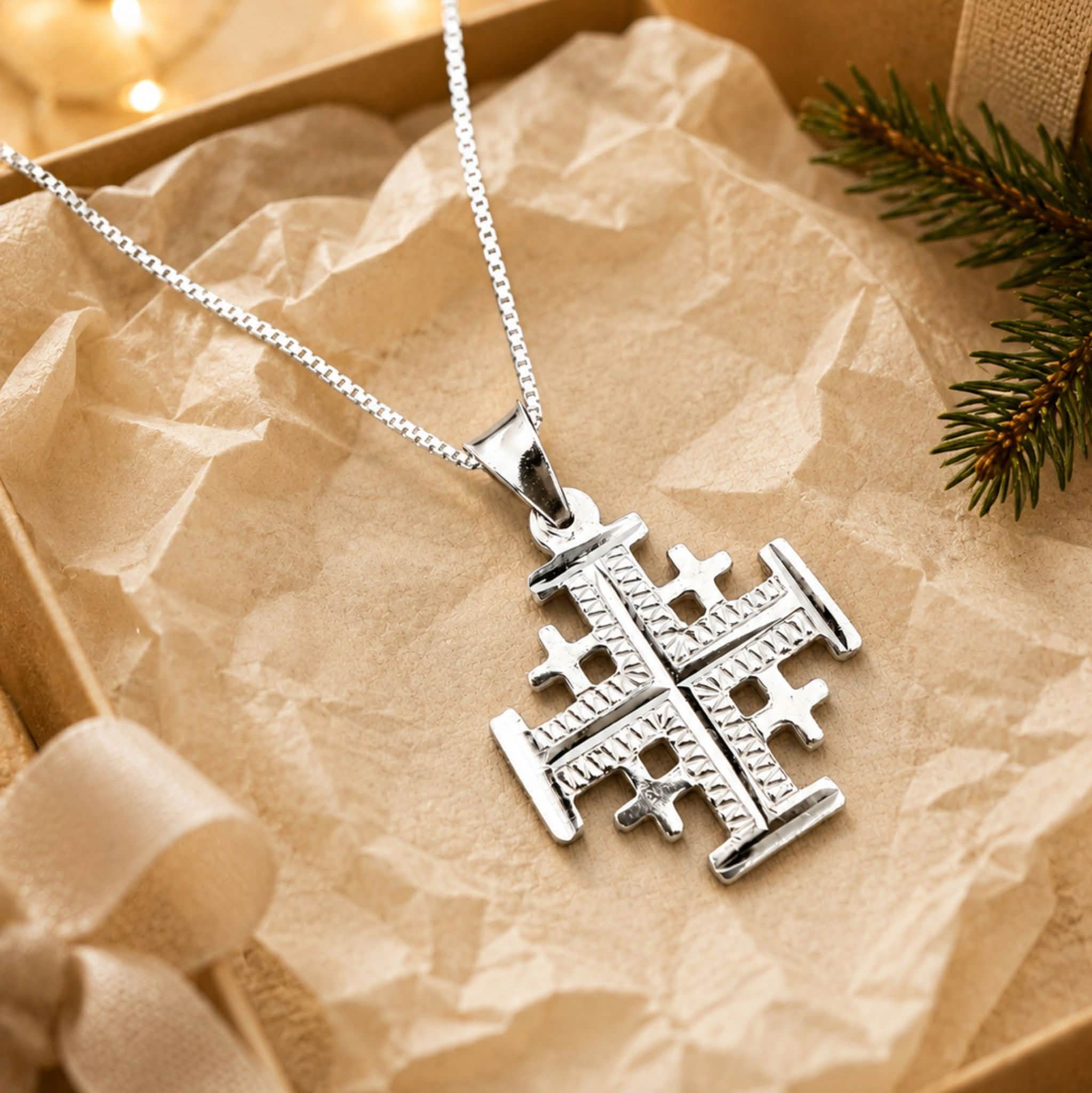 Pendentif croix de Jérusalem