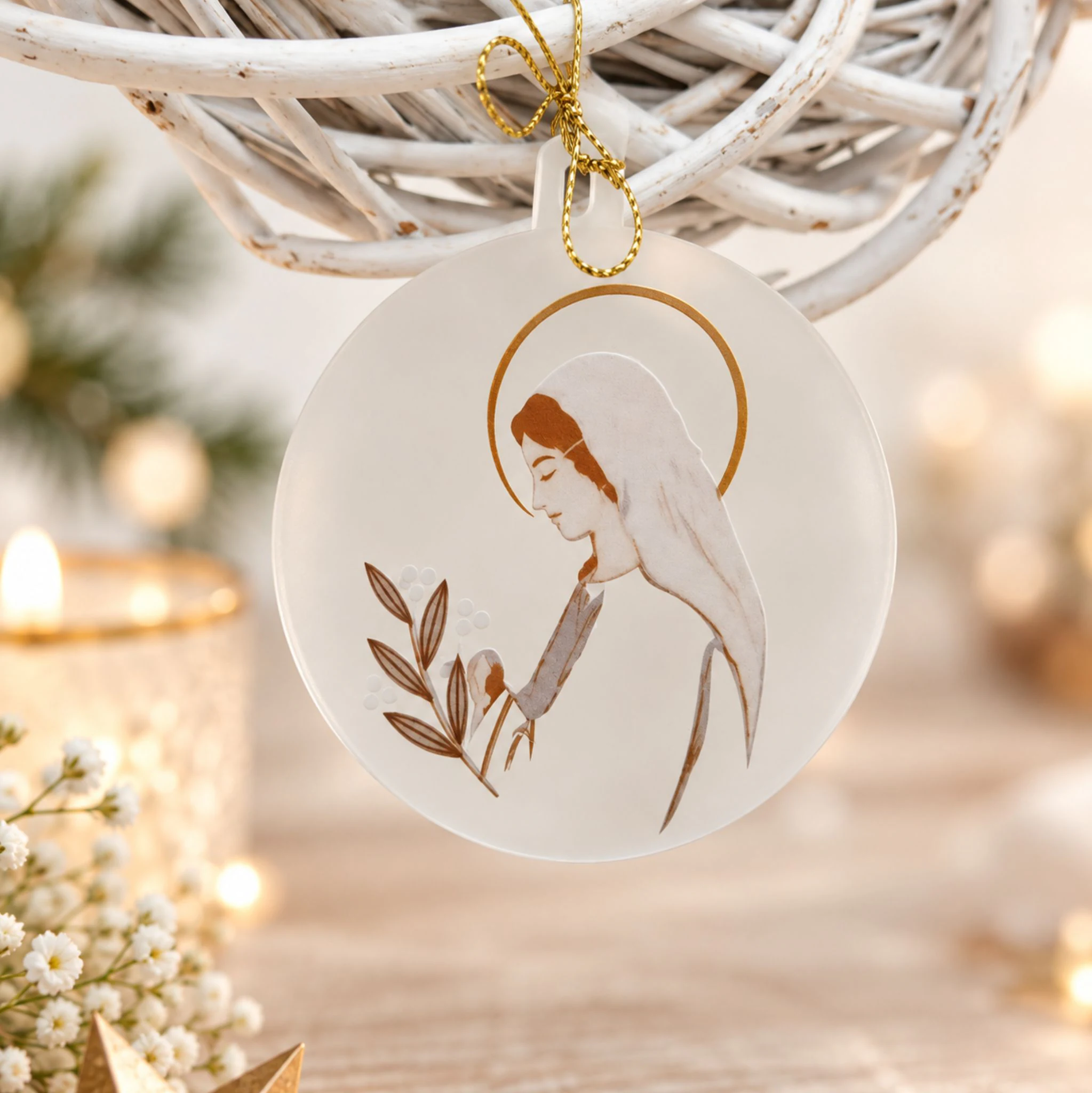 suspensions de Noel crèche de Noel