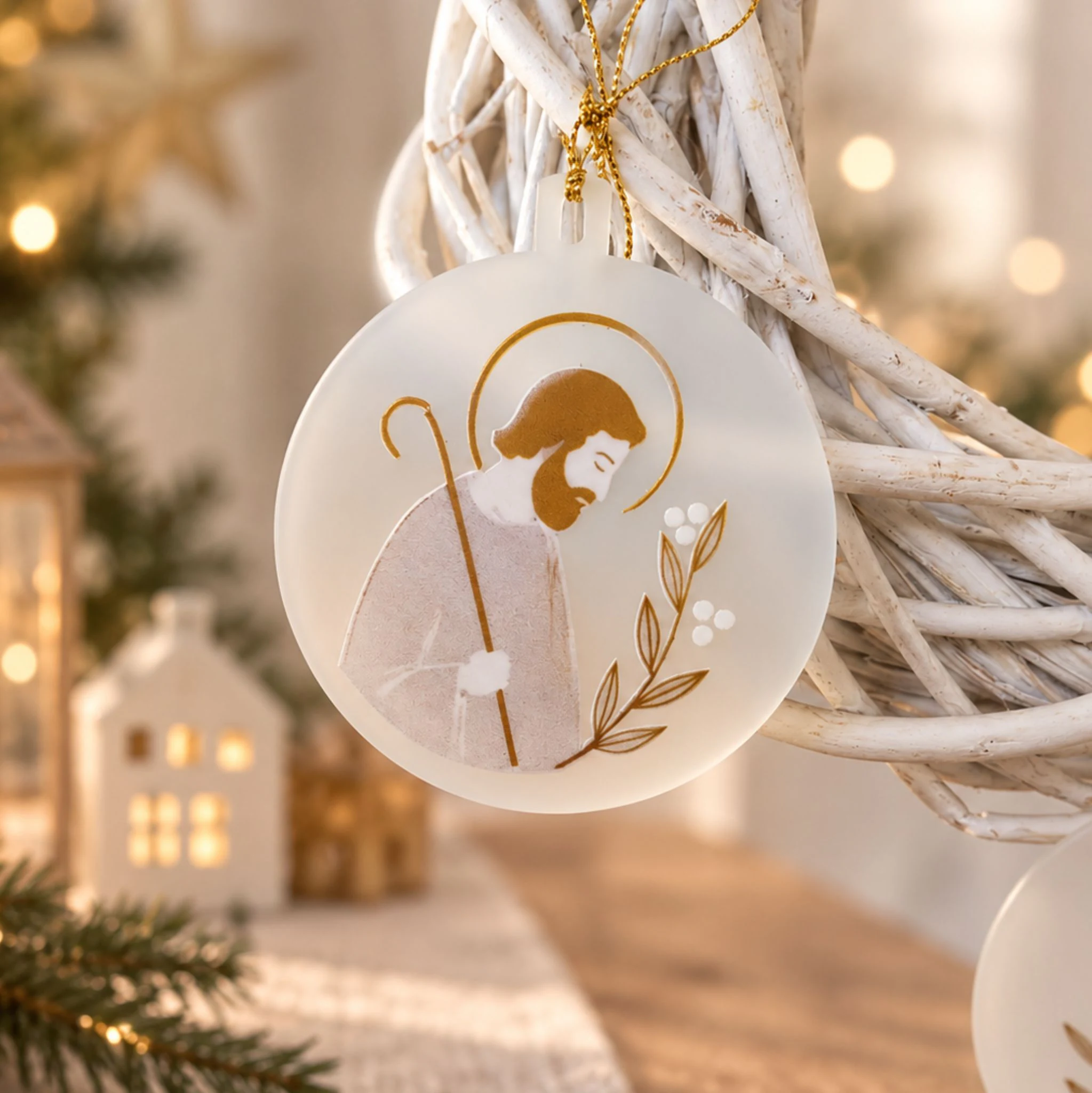 suspensions de Noel crèche de Noel