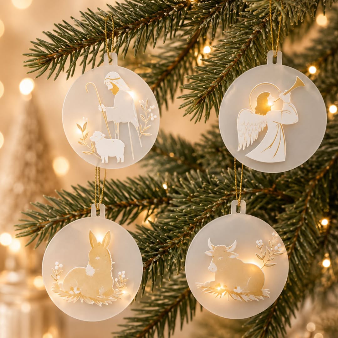 Suspensions de noël de damas témoins de Nativité
