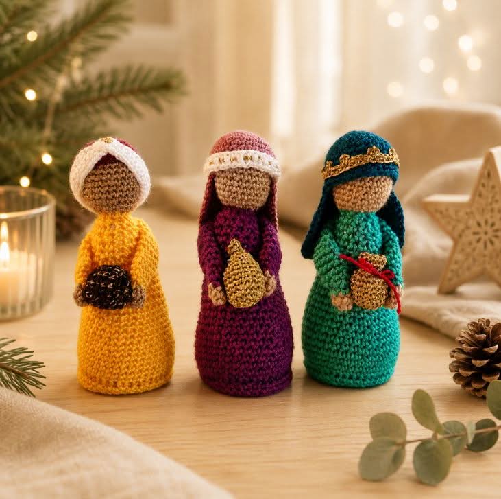 rois mages en crochet de Jordanie